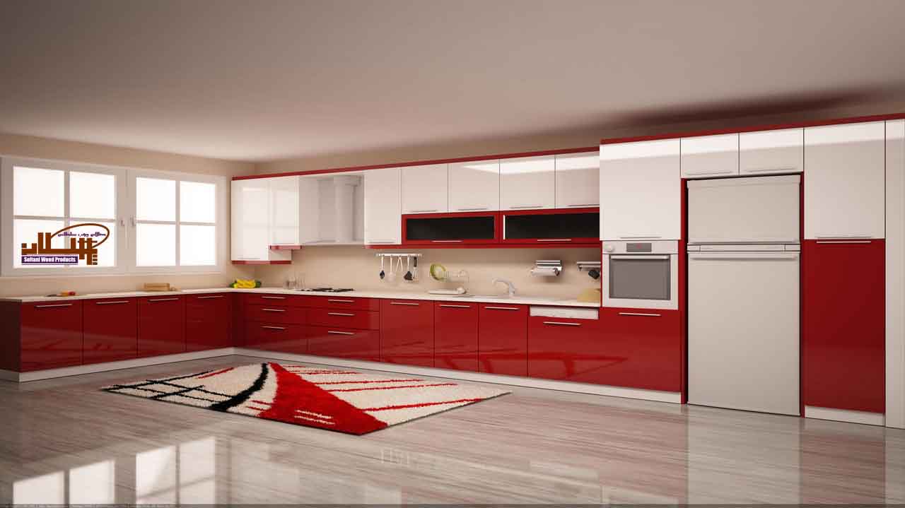 كابينت-آشپزخانه-هايگلاس-AGT-قرمز-600-700
