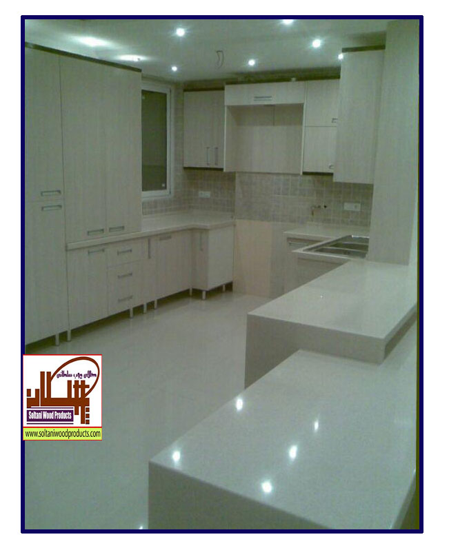 کابینت-آشپزخانه-ام-دی-اف-MDF-روشن-آذران-چوب-کیمیا
